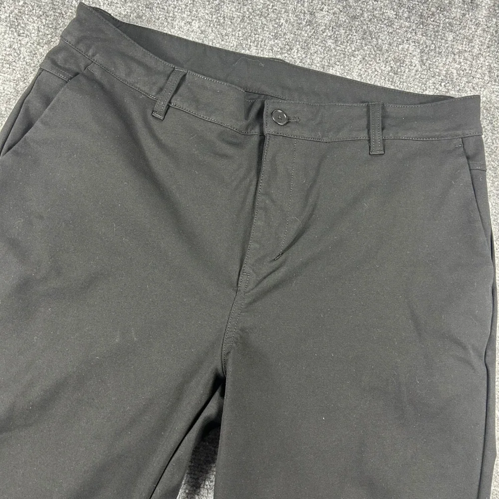 BYLT Everyday‎ Pant 2.0 Mens 36 Black Stretch Tapered Chino Trousers Casual Work
